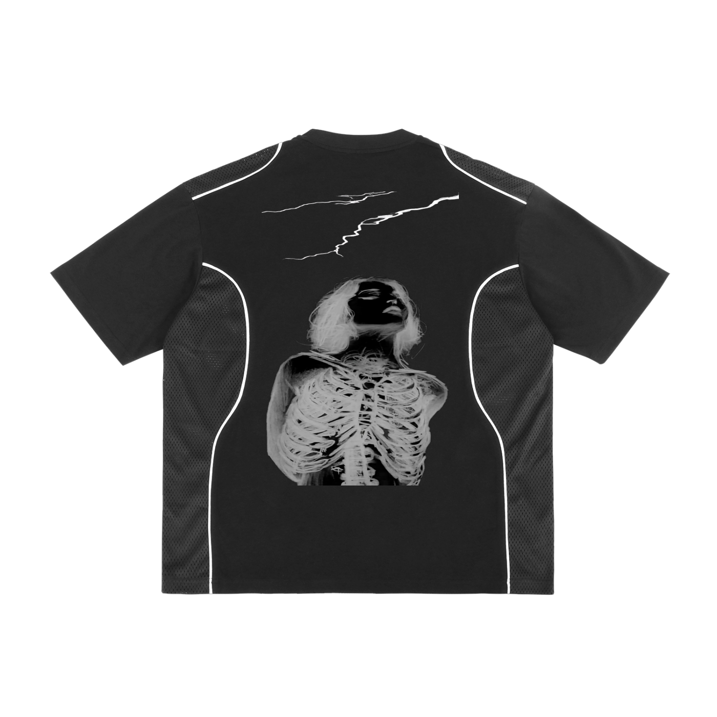 Contrast Piped Panel T-Shirt